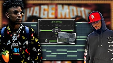 HOW METRO BOOMIN MAKES BEATS FOR 21 SAVAGE "SAVAGE MODE 2" FROM SCRATCH | FL STUDIO