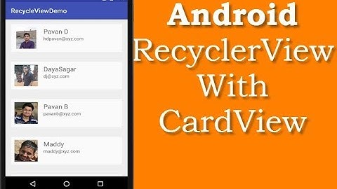 Recyclerview with CardView tutorial using Material Design in Android Studio