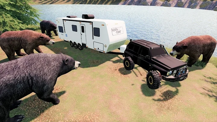 Camper attacked by bears at lake | Farming Simulat...