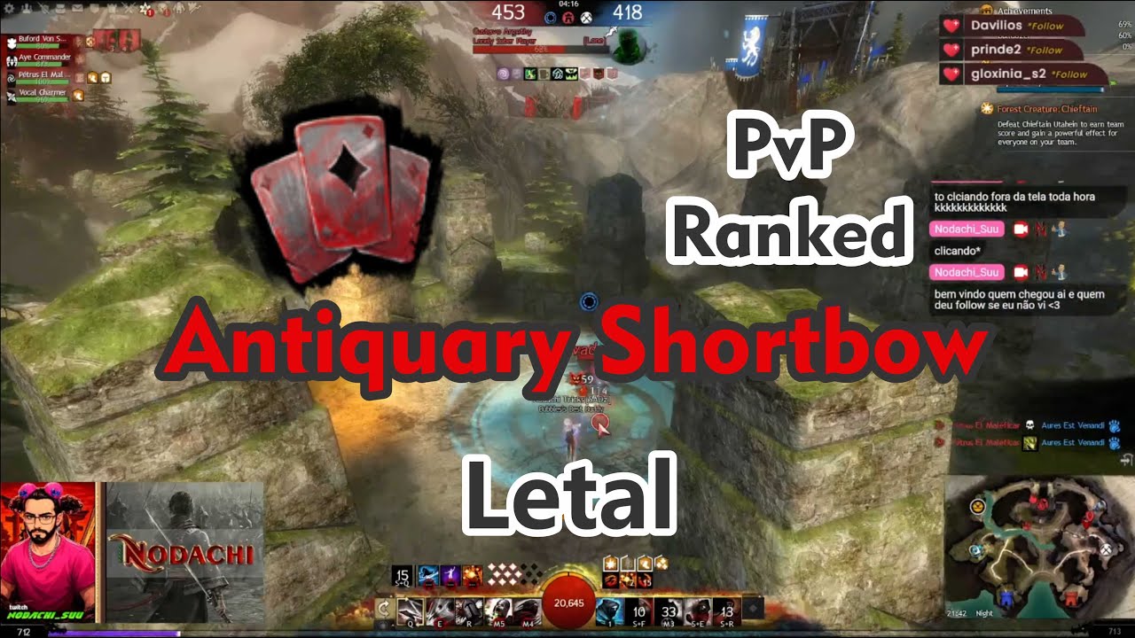 Antiquary Shortbow Dagger Pistol Letal Top Offense PvP Ranked - Guild Wars 2