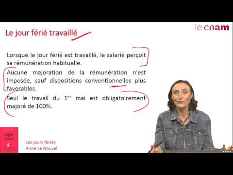 Vidéo: Comment Payer Un Jour Férié Non Travaillé