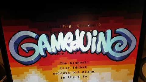 Adding a text color mode to the Gameduino