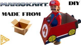 HOW TO MAKE A MARIO KART - Mario Kart Made of Cardboard- Super Easy DIY - 2023