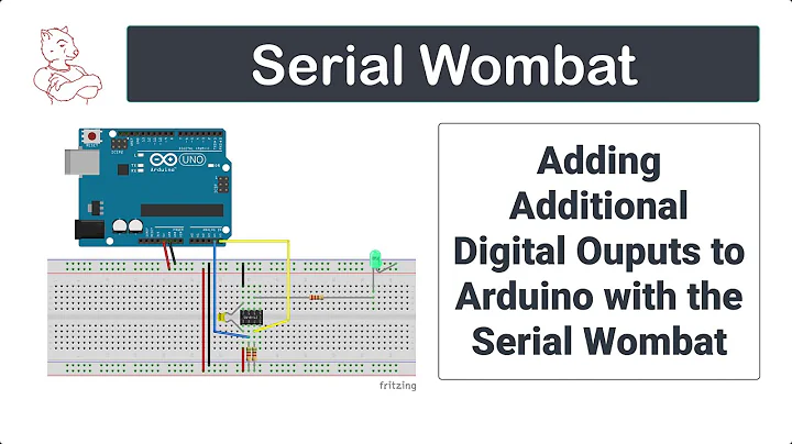 Adding Additional Digital Outputs to Arduino with the Serial Wombat 4B Chip over I2C