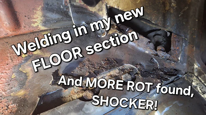 Reparación de sill/rocker Austin 1100: ¡Soldadura de nueva sección de piso y más corrosión al descubierto!