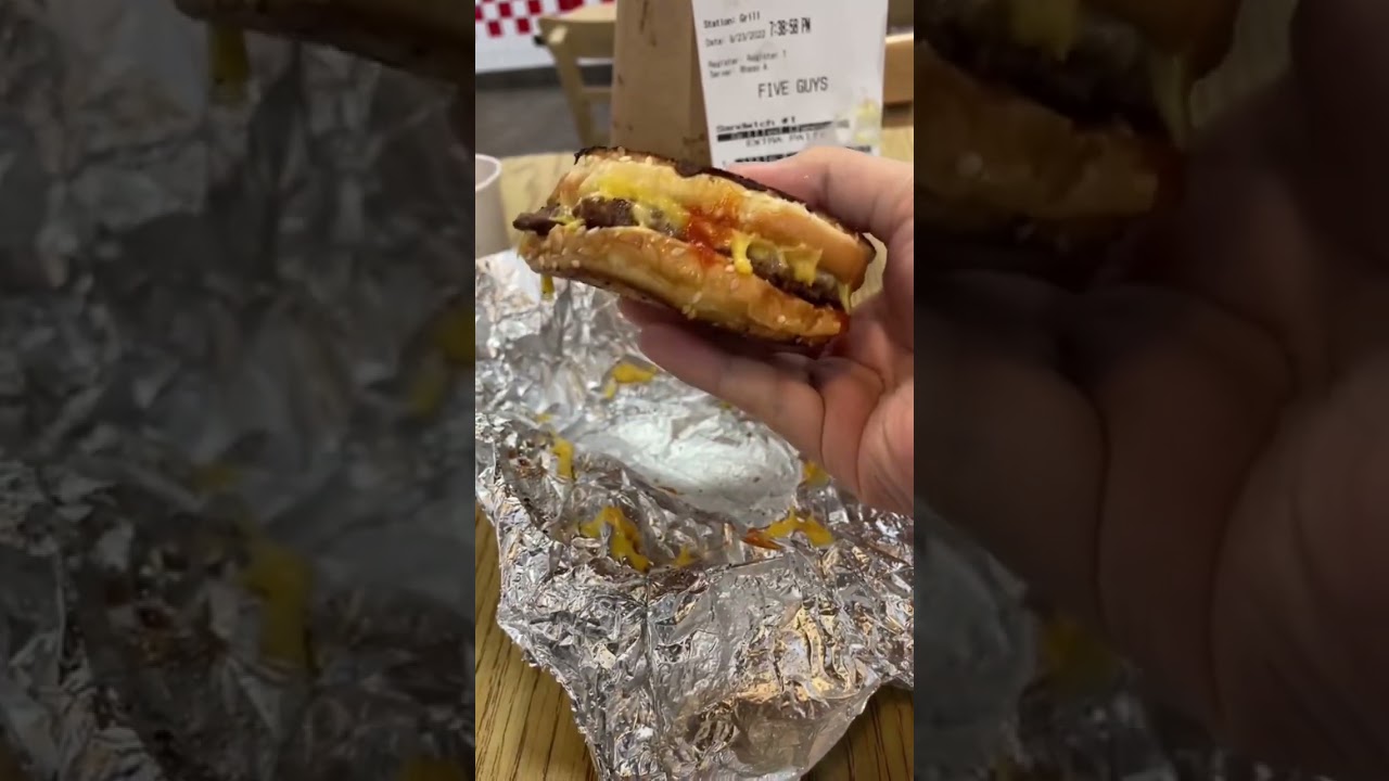 Five Guys Patty Melt Hack shorts food YouTube