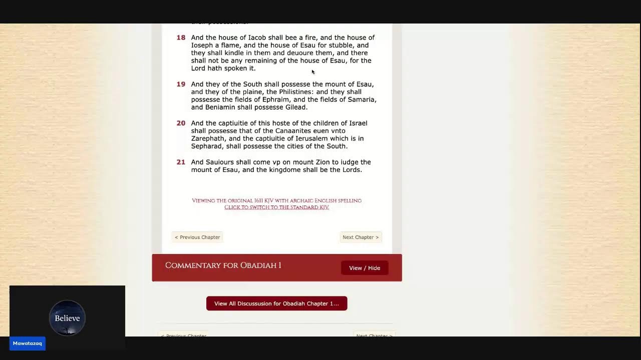 Scripture Highlight: Prophecy towards Edom!!!