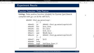 USENIX Security '16 - An In-Depth Analysis of Disassembly on Full-Scale x86/x64 Binaries