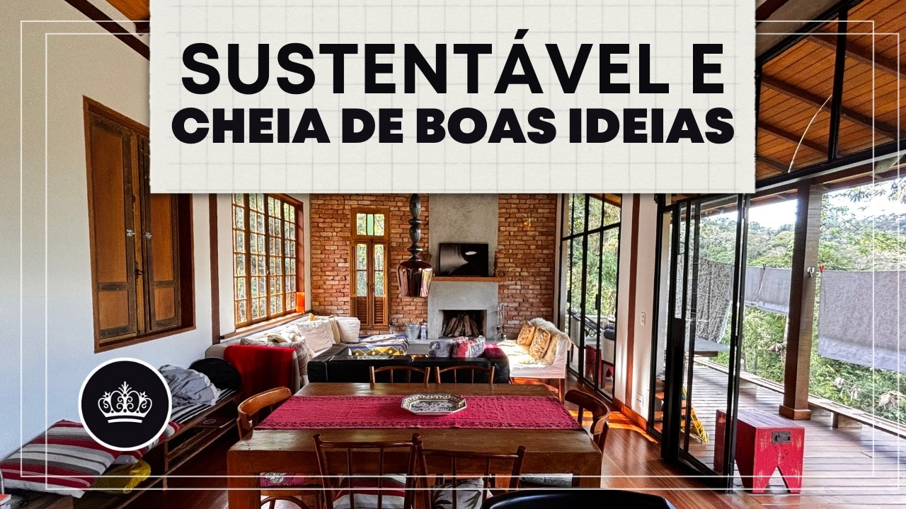 Casa na serra que une SIMPLICIDADE e projeto 100% SUSTENTÁVEL