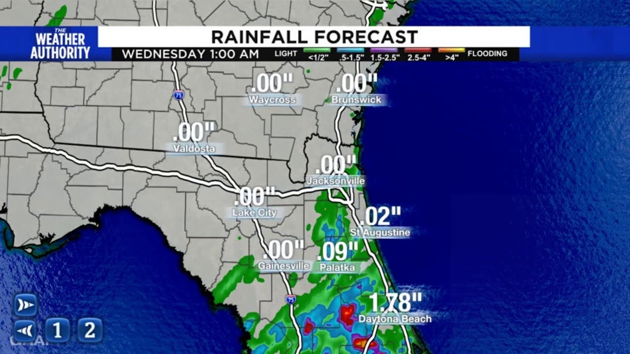Soggy start to the week, drier days ahead - YouTube