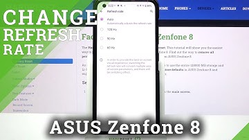 How to Change Display Refresh Rate in ASUS Zenfone 8
