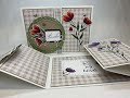 Spotlight on nature  avid stampers free card kits 1 of 3  spring flowers on crumbcake gingham