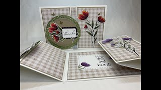 Spotlight on Nature - Avid Stampers FREE Card Kits (1 of 3) - Spring Flowers on Crumbcake Gingham