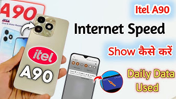 Itel a90 net speed setting  | how to show net speed in itel a90 5g/net speed on kare