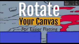 Rotate Canvas in Clip Studio Paint for Easier Flatting