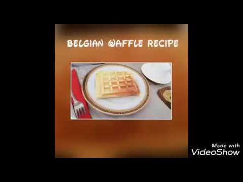 ბელგიური ვაფლის რეცეპტი/Belgian waffle recipe