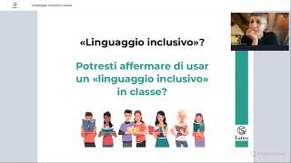 Webinar - Il linguaggio inclusivo in classe