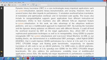 Efficient and Retargetable Dynamic Binary Translation on Multicores