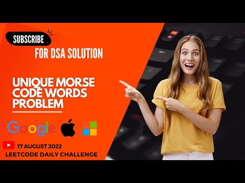804. Unique Morse Code Words || DSA || Leetcode || Daily Challenge