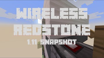 [1.11 Snapshot] Wireless redstone! (Survival Friendly)