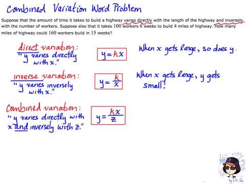 problem solving examples of combined variation