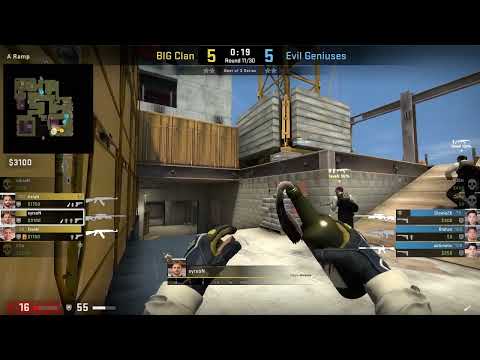 syrsoN Vertigo Elevator Smoke, Heaven Molotov, & A Flash (CS:GO Tricks)