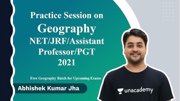 Practice Session on Geography NET/JRF/Assistant Professor/PGT 2021