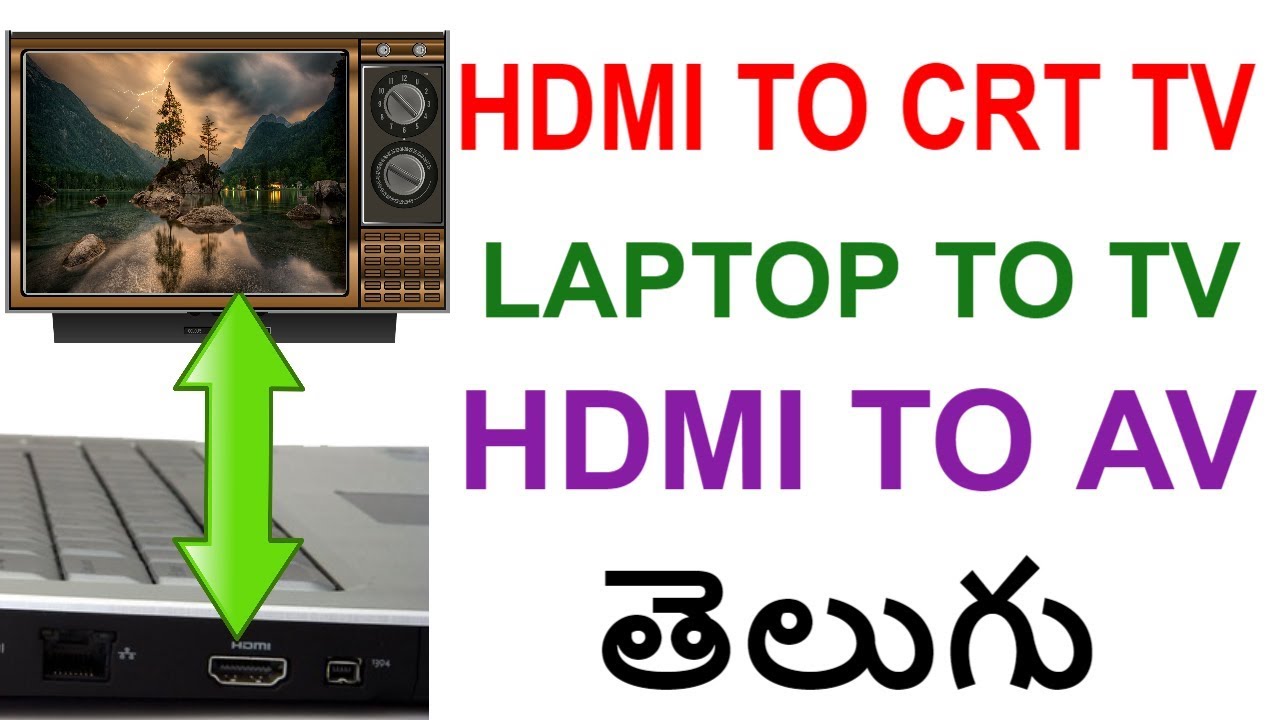 HDMI TO AV | HDMI TO CRT TV | HDMI TO OLD TV | HDMI TO VGA TELUGU | TEKPEDIA newspaper mockup
