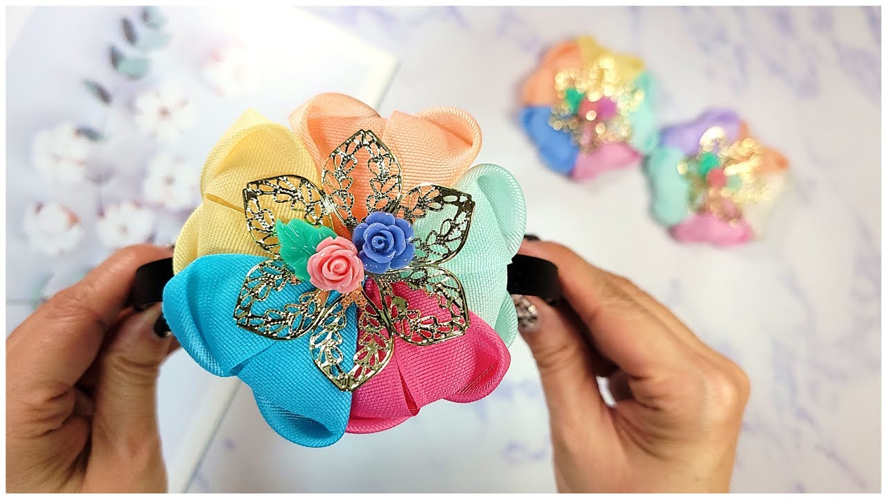 설 명절 배씨핀 한복 머리띠 만들기