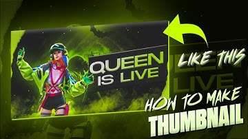 How to make live stream thumbnail For - @Insane Queen // HyperXEdit