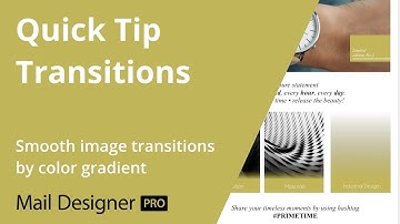 Create beautiful color transitions for your email design with Mail Designer Pro
