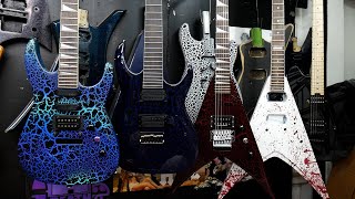 5 Guitars On Upcoming Trash to Thrash Episodes - Charvel Model 6 - Jackson King V - LTD V500 - RG7