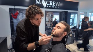 I Got the Sharpest Haircut ASMR Ever in Munich💈