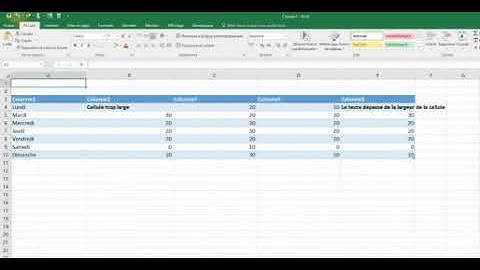 Comment ajuster automatiquement la largeur des colonnes dans Excel ?
