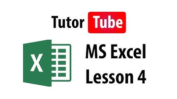 MS Excel Tutorial - Lesson 4 - Formula Bar