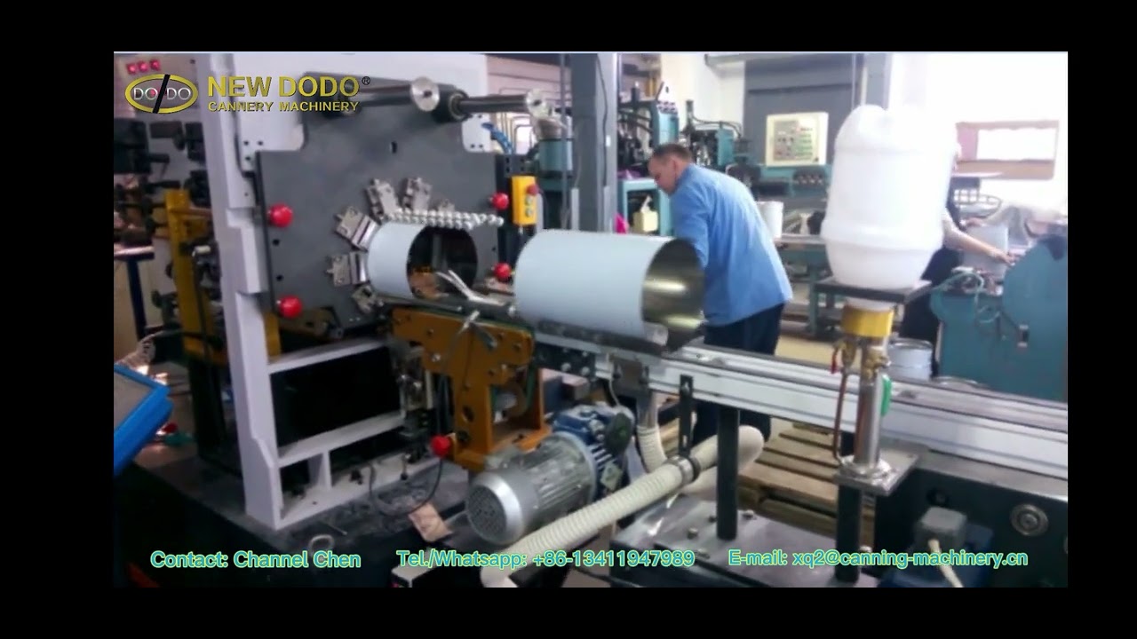 Automatic 18L Pail Making Line - YouTube