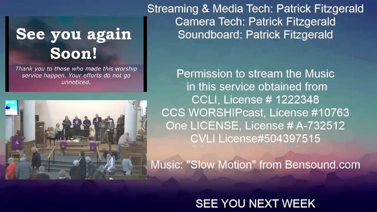 3/14 Worship Service