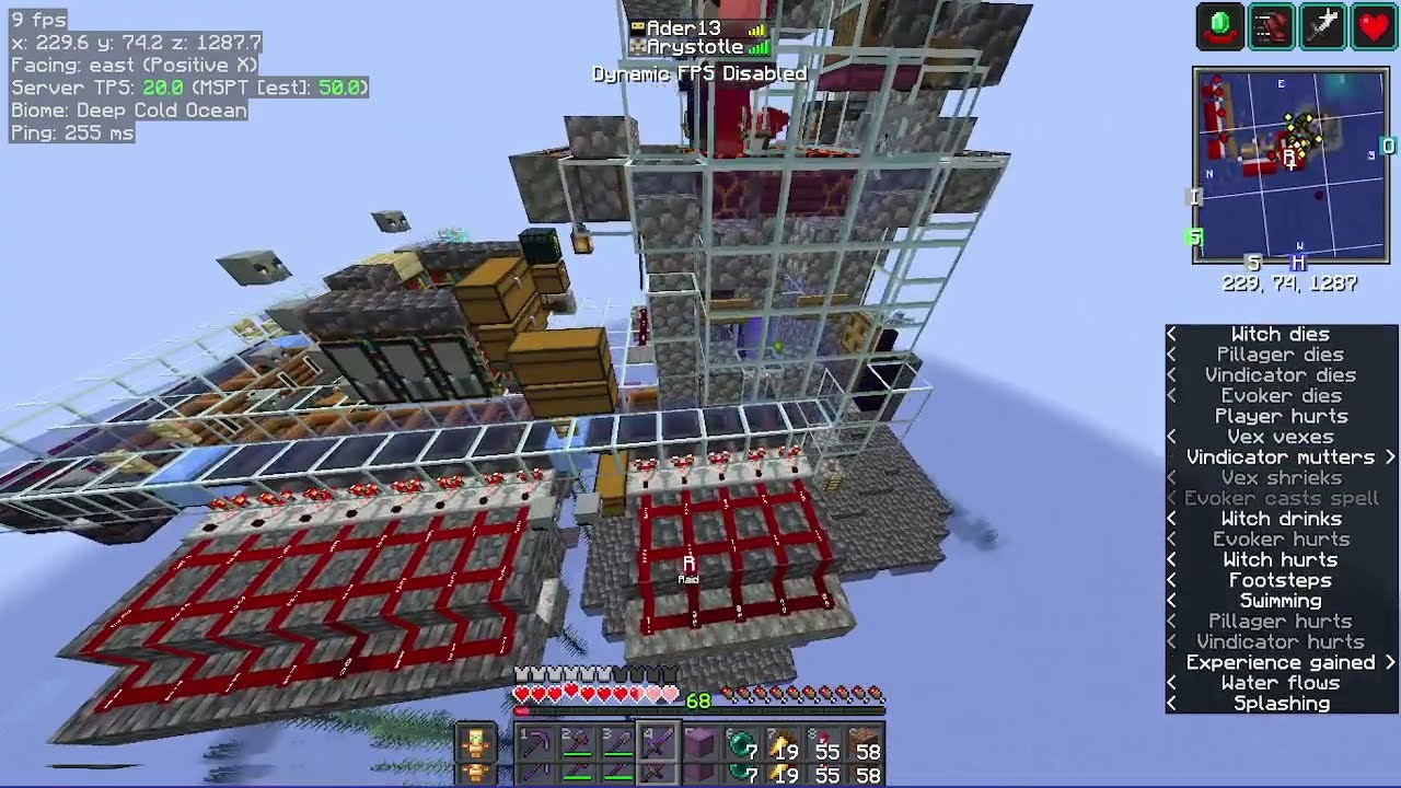 IanXOFour's stacking raid farm built in Philosophy SMP | Stacking raid