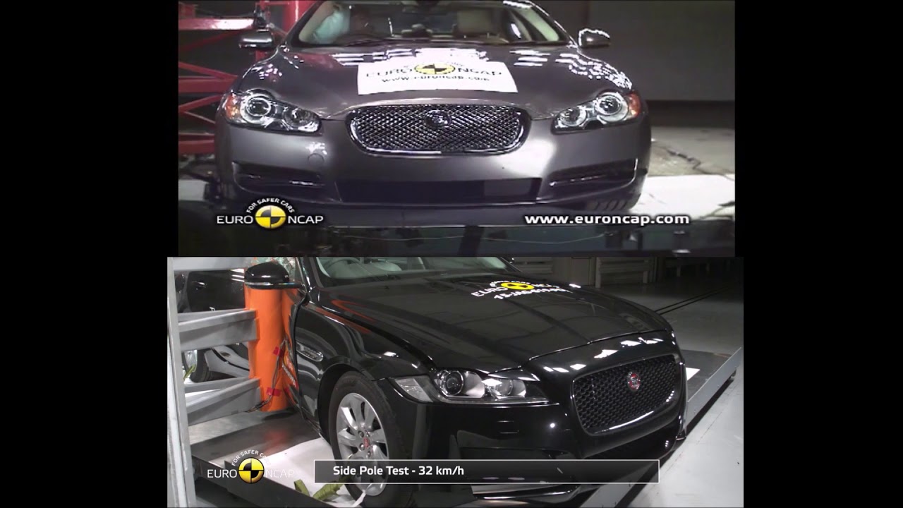 2010 vs 2015 Jaguar XF Crash Tests YouTube