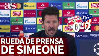 Salzburgo 0 - Atlético 2 | Rueda de prensa de SIMEONE | Diario As