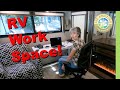 RV Life: Creating a Home Office | Adding a desk and chair to our Grand Design 310GK Solitude