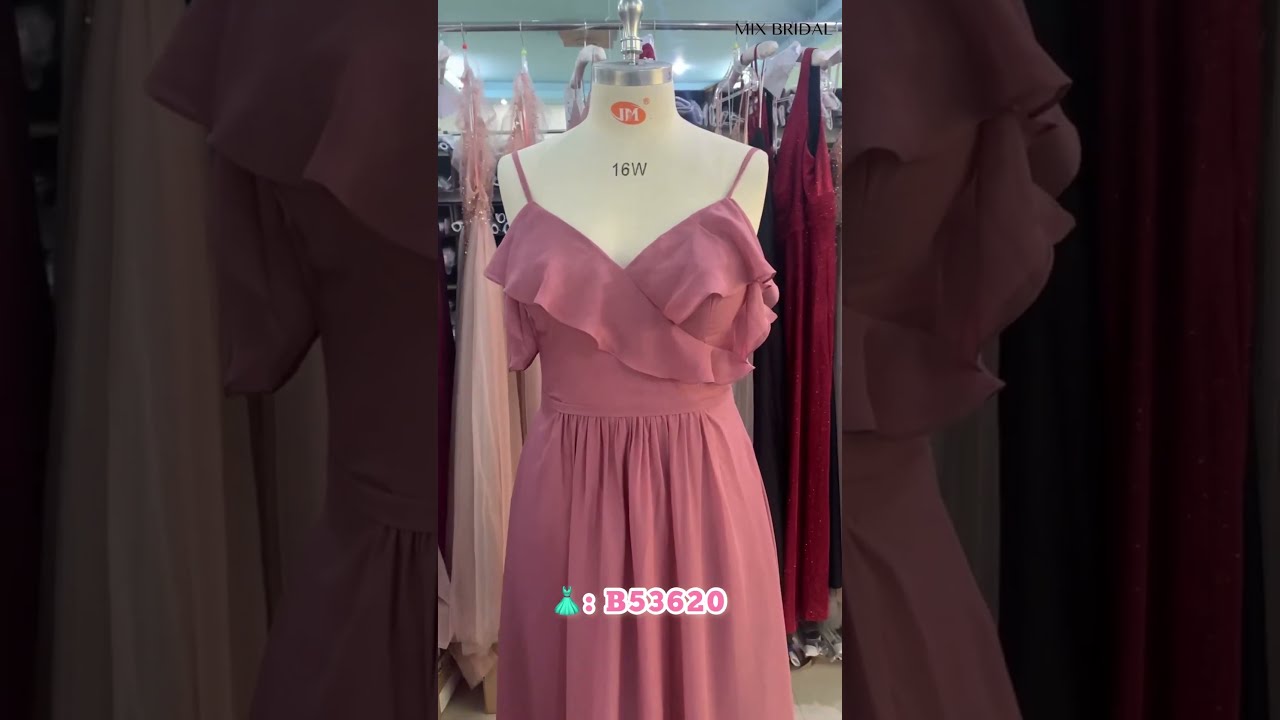 Mix Match Styles In Dusty Rose Bridesmaiddresses Bridal Chiffondress Teambride Shorts