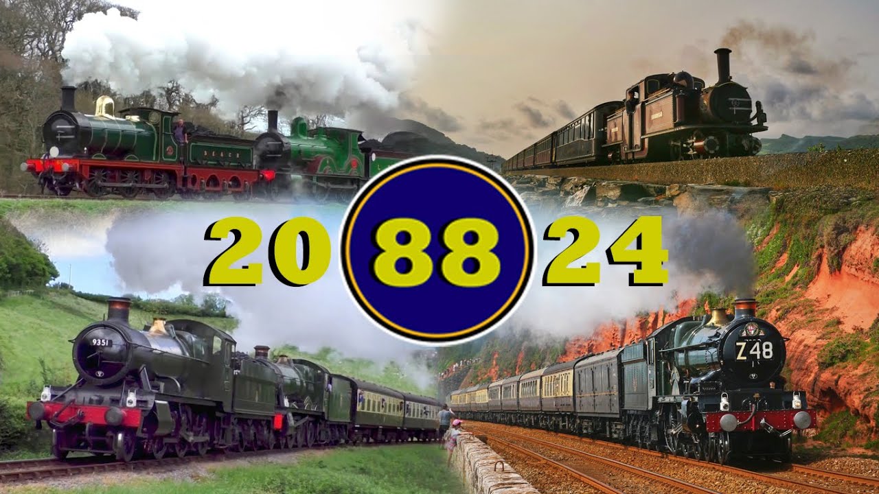 A Year of Railways | Best of British Steam Trains 2024 - SDJR7F88