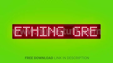 Keep Pushing Until Something Great Happens Scrolling Red Dot Matrix LED Text Animation on Green Scre