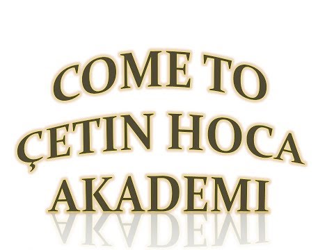 Come To Çetin Hoca Akademi