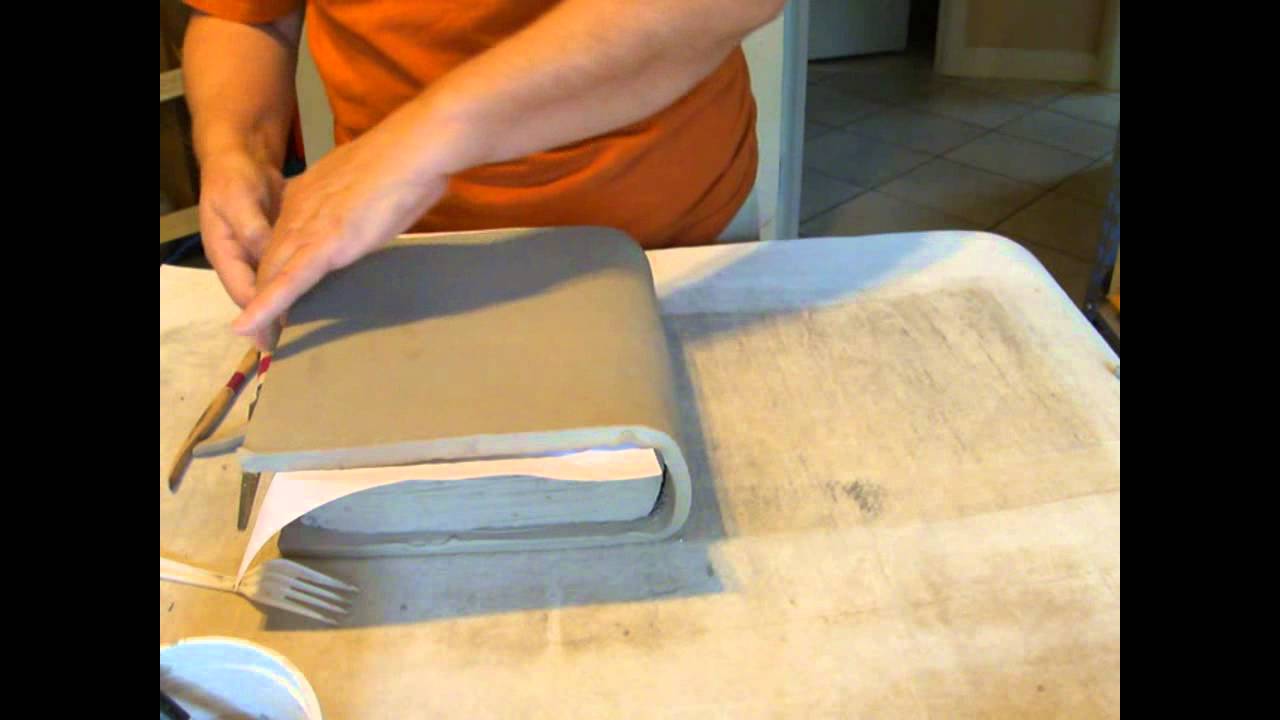 Kids ceramic clay Book project YouTube