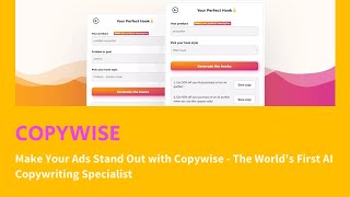 Make Your Ads Stand Out With Copywise - The Worlds First Ai Copywriting Specialist Appsumo Ltd