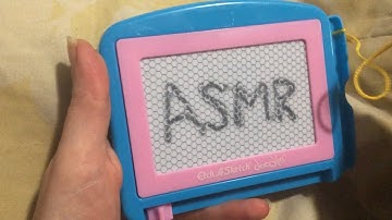 asmr drawing on an etch a sketch (no talking)