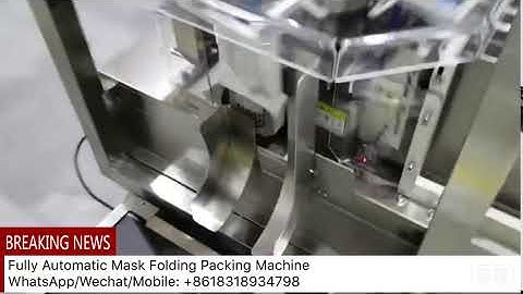 Newest Fully Automatic Mask Folding Machine, Mask Packing Machine