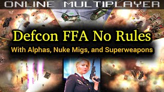 DEFCON FFA  NO RULES!!! | Online Multiplayer | C&C Generals Zero Hour